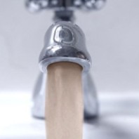 Brown water form faucet